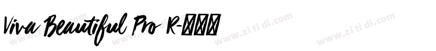 Viva Beautiful Pro R字体转换